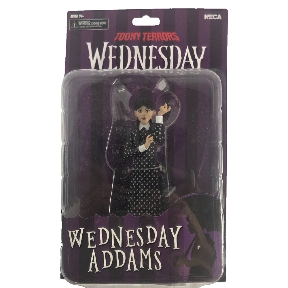 NECA Wednesday Addams Toony Terrors 6 Inch Action Figure Netflix Series New